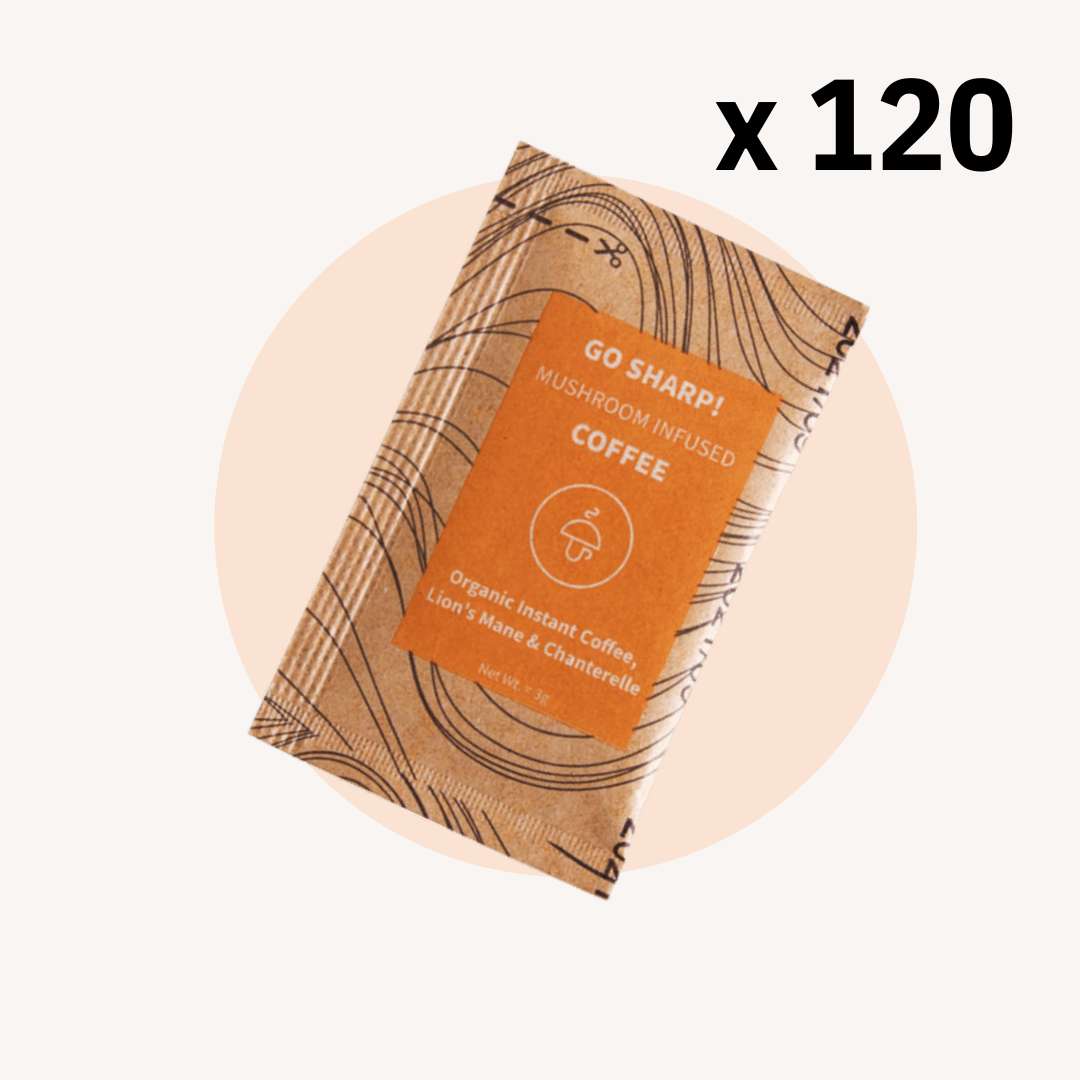 30/60 Go Sharp – organická instantná káva s levou hrivou a kuriatkami -30%
