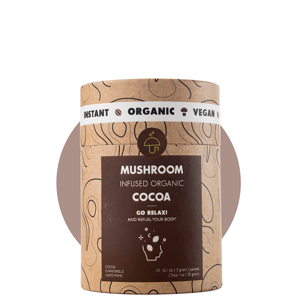 Go Relax – organické instantné kakao s kuriatkami a reishi (10 porcií)