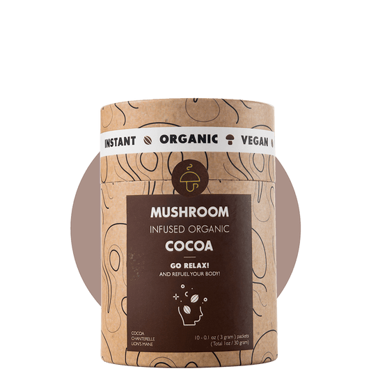 Go Relax – organické instantné kakao s kuriatkami a reishi (10 porcií)