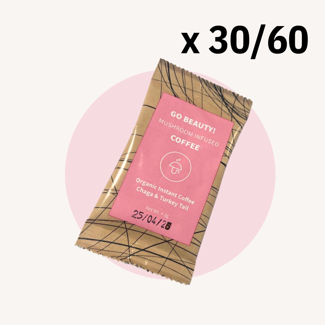 30/60 Go Beauty – organická instantná káva s levou hrivou a reishi -30%