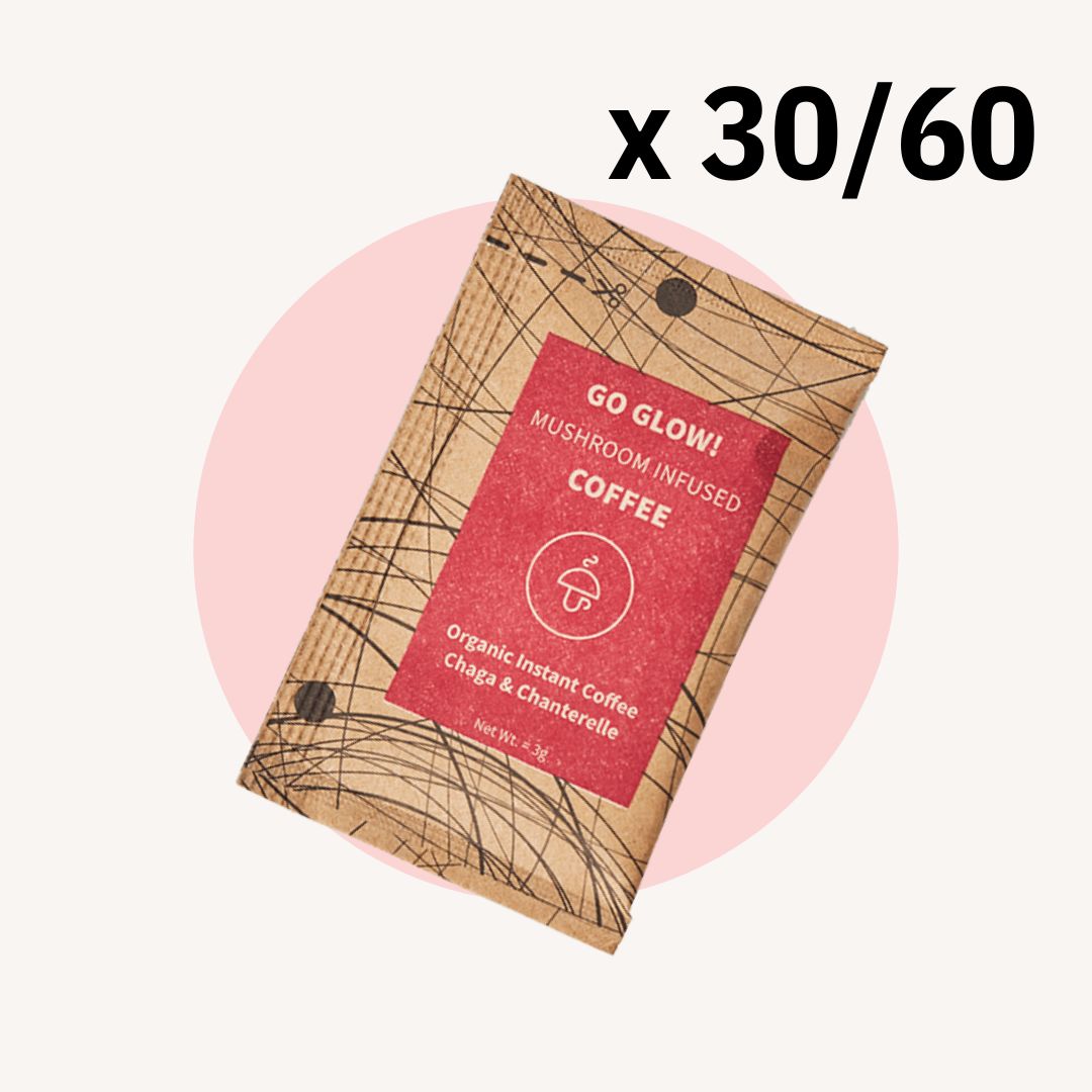 30/60 Go Glow – organická instantná káva s čagou a kuriatkami -30%
