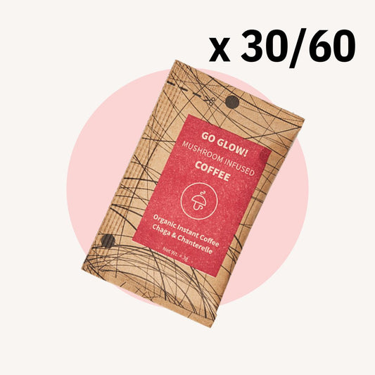 30/60 Go Glow – organická instantná káva s čagou a kuriatkami -30%