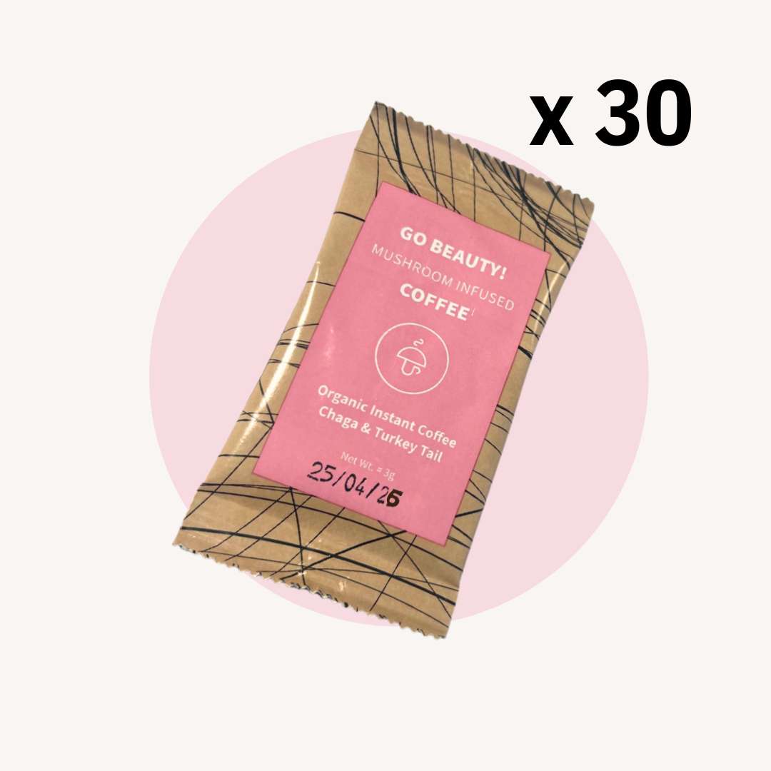 30/60 Go Beauty – organická instantná káva s levou hrivou a reishi -30%