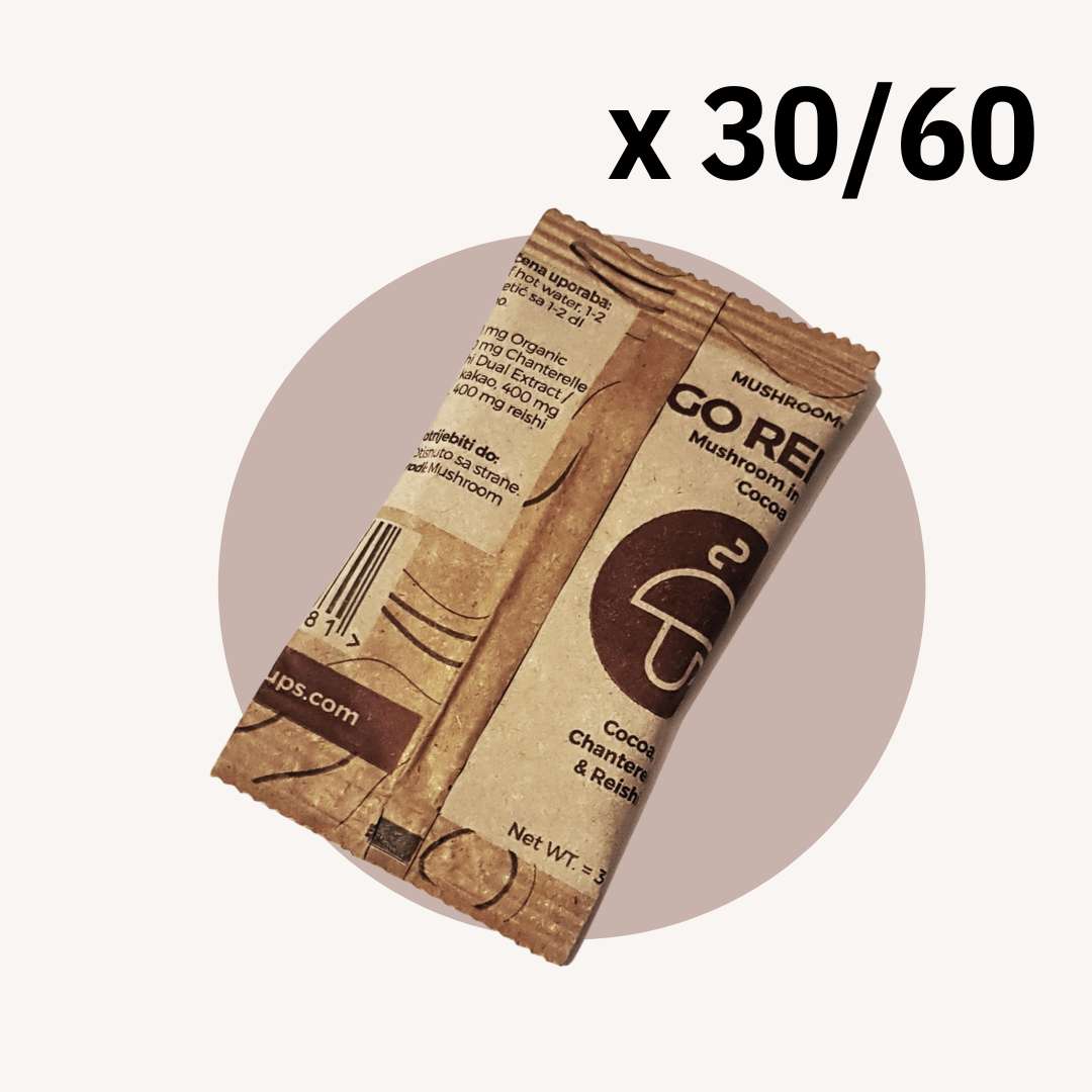 30/60 Go Relax – organické instantné kakao s kuriatkami a reishi -30%